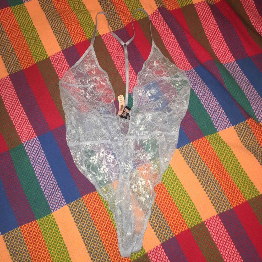 Baby blue lingerie